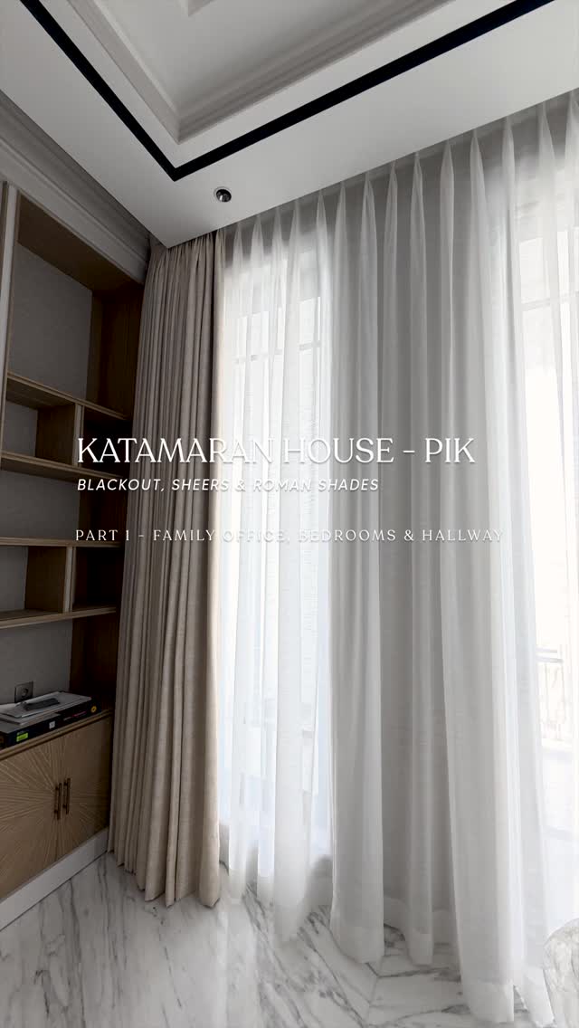 Work in progress ✨

A little behind-the-scenes from our latest project in PIK — installing curtains, Roman blinds and sheers throughout our client’s home.

Watch as the layers come together, the light softens, and the space slowly transforms into a home, one window at a time.

Showroom: Jakarta & Bali
WhatsApp us : +62 857-7400-2628
E-catalogues : www.ardefabrics.com
DM us for fabric swatches and business inquiries.