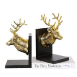 Deer head book end