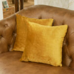 Velvet Mustard Cushion